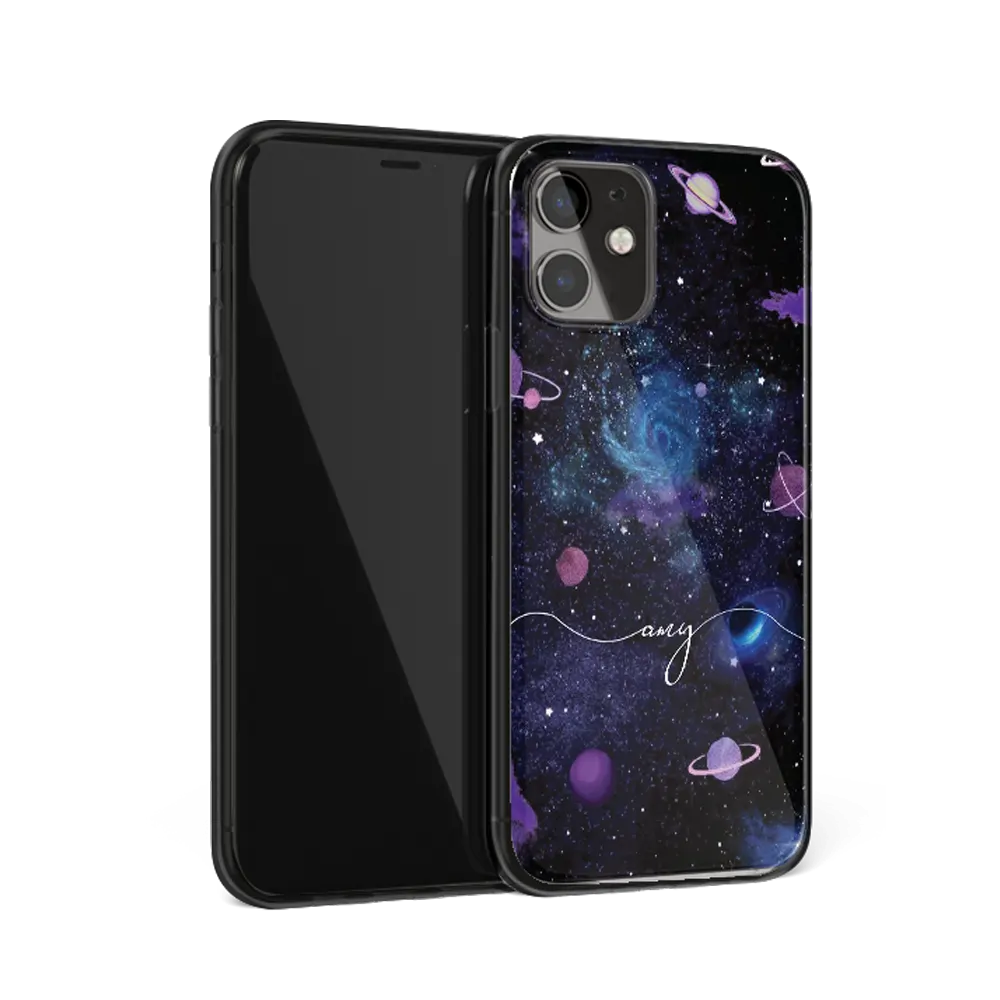 galaxy script iphone 12 case