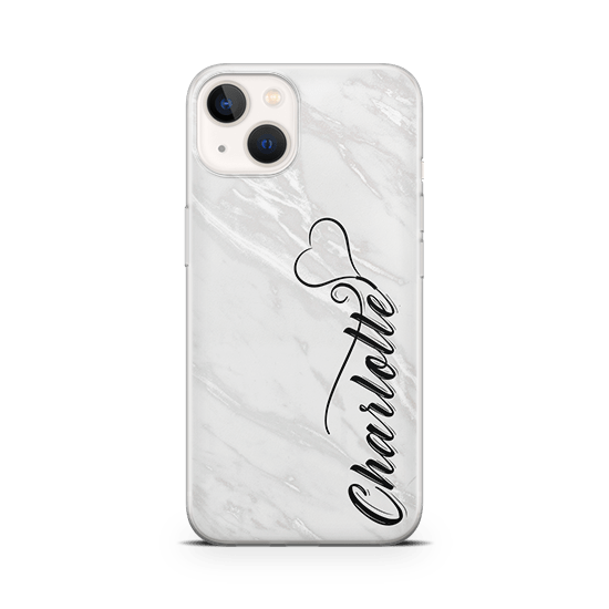 iPhone 13 Mini Case White Marble