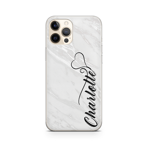 iPhone 13 Pro Max Case White Marble