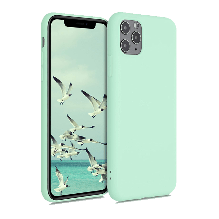 iphone 11 pro max silicone case mint