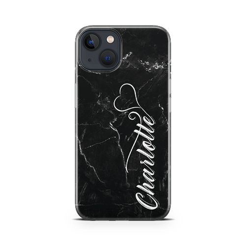 midnight marble iphone 13 mini case