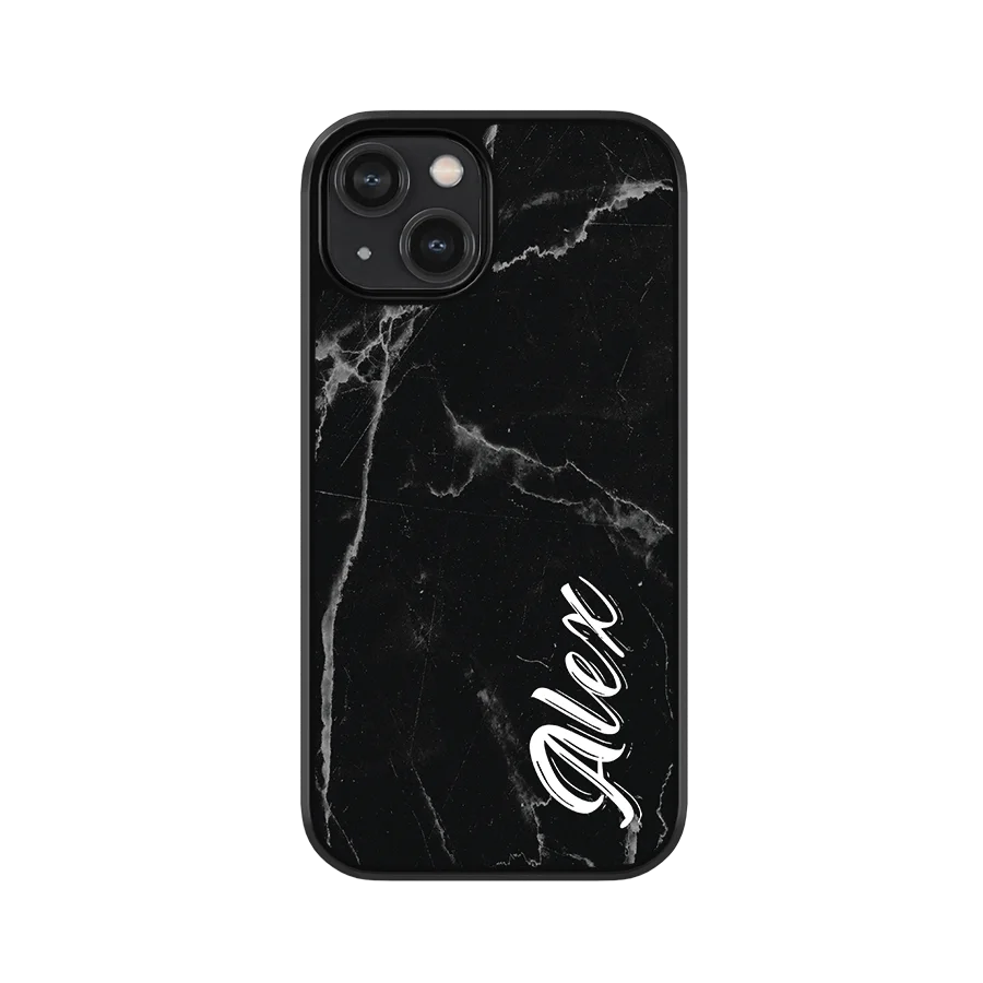 midnight marble iphone 15 case