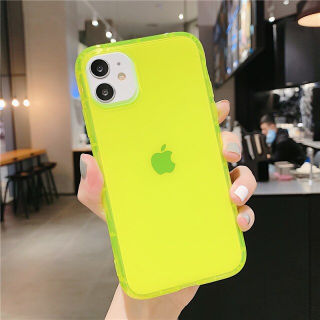 neon yellow iphone 11 case