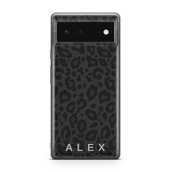 noir Leopard google pixel 6 case