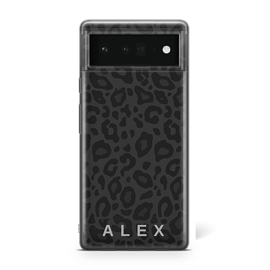 noir Leopard google pixel 6 pro case
