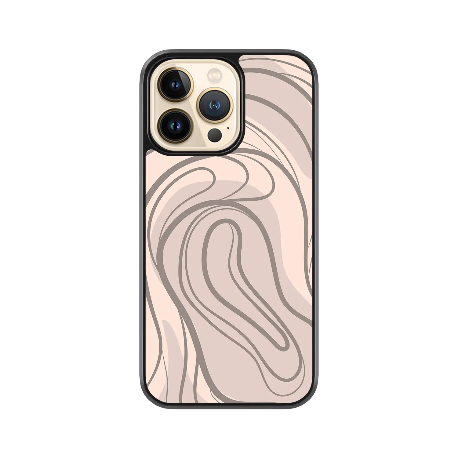 nude swirls iphone 12 pro case