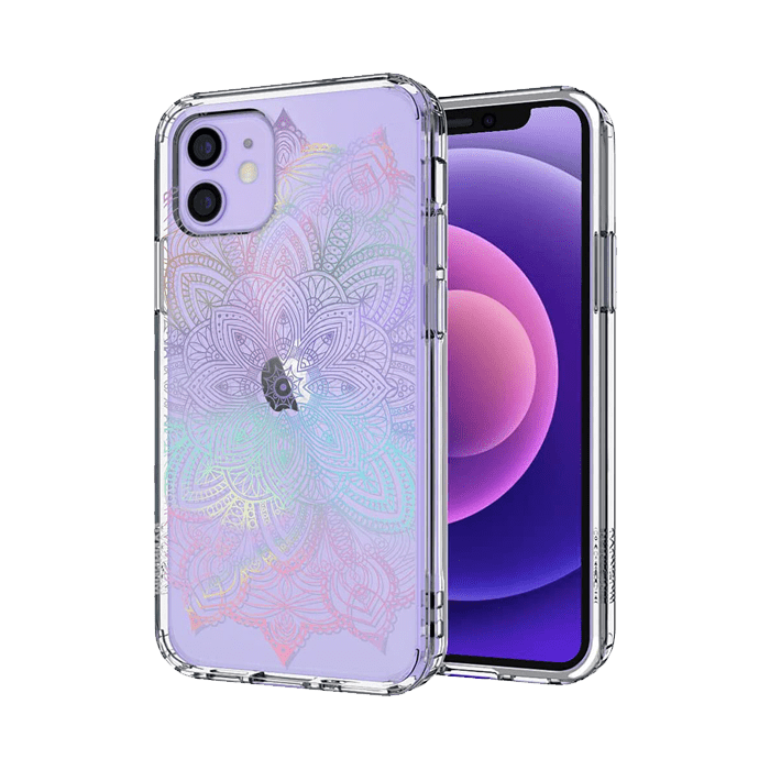 rainbow mandala iphone 12 case
